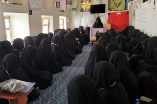 تفقد الدورات الصيفية للبنات في شبام كوكبان بالمحويت